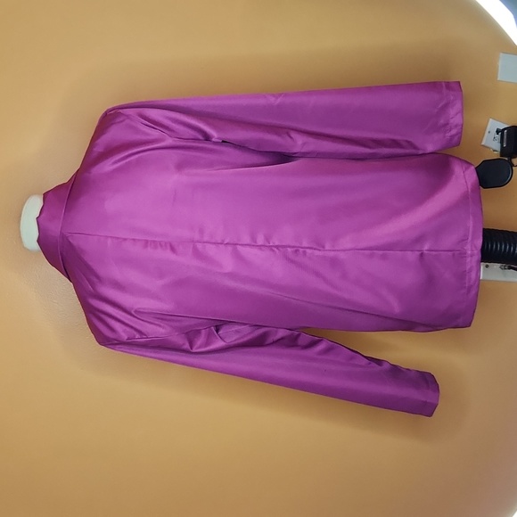 Purple Polyester Single Button Blaze - Picture 2 of 4